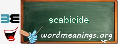 WordMeaning blackboard for scabicide